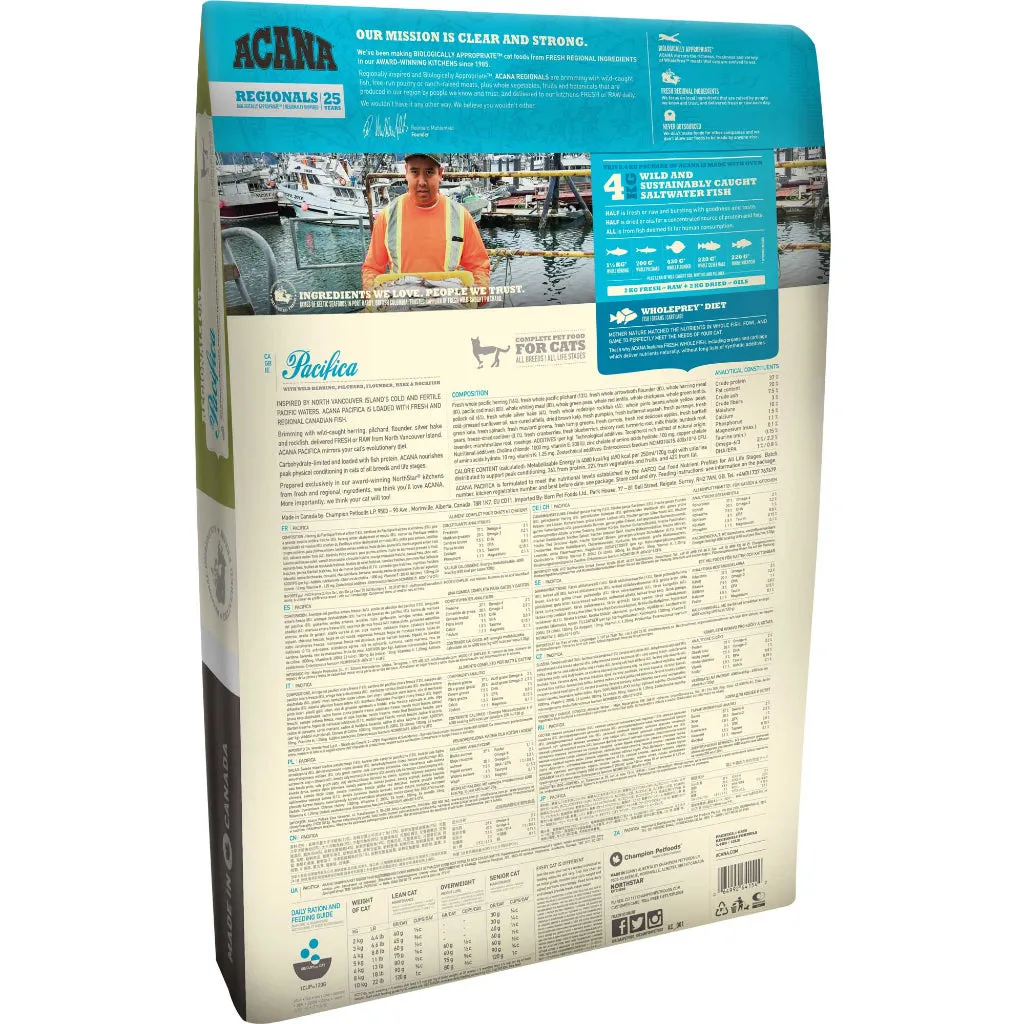 Acana Premium Dry Cat Food All Flavors for Adult/Kitten 4.5kg All Natural Biologically-Approriate