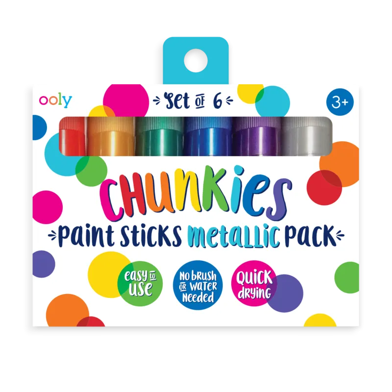 Chunkies Paint Sticks Metallic 6pk