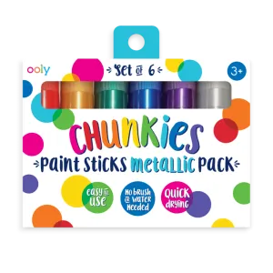 Chunkies Paint Sticks Metallic 6pk