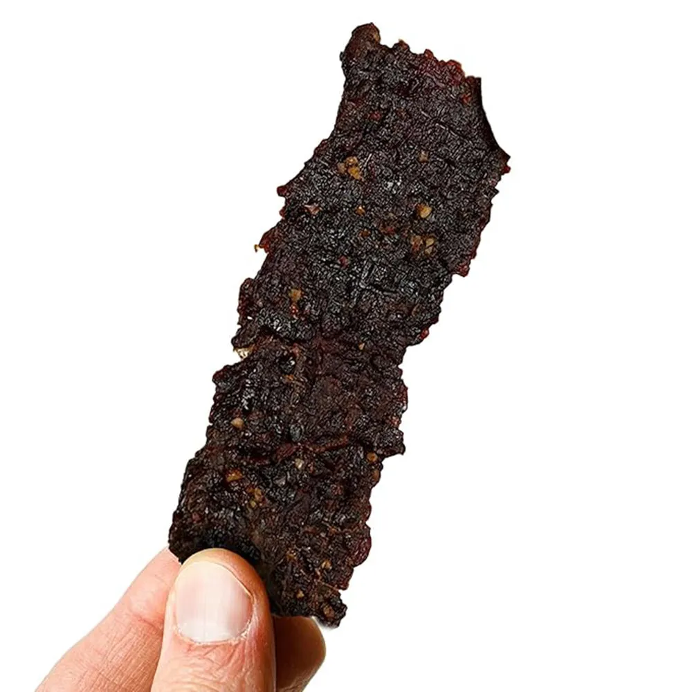 Elijah's Xtreme Beer Maple BBQ Infused Beef Jerky 2 Oz Keto No MSG EXBMAPLEJERKY