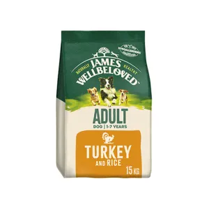 James Wellbeloved Adult Turkey & Rice 15kg Dry Dog Food