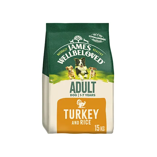 James Wellbeloved Adult Turkey & Rice 15kg Dry Dog Food