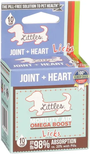 Licks - Little Dog Joint Supplement   Heart Supplement - Dog Omega 3 Supplement - LiquiPaks - 10 Use