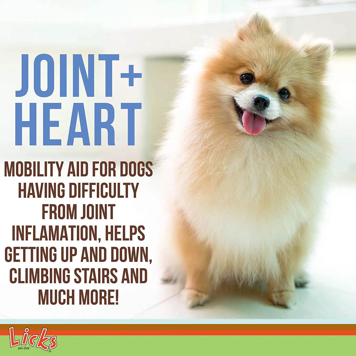 Licks - Little Dog Joint Supplement   Heart Supplement - Dog Omega 3 Supplement - LiquiPaks - 10 Use
