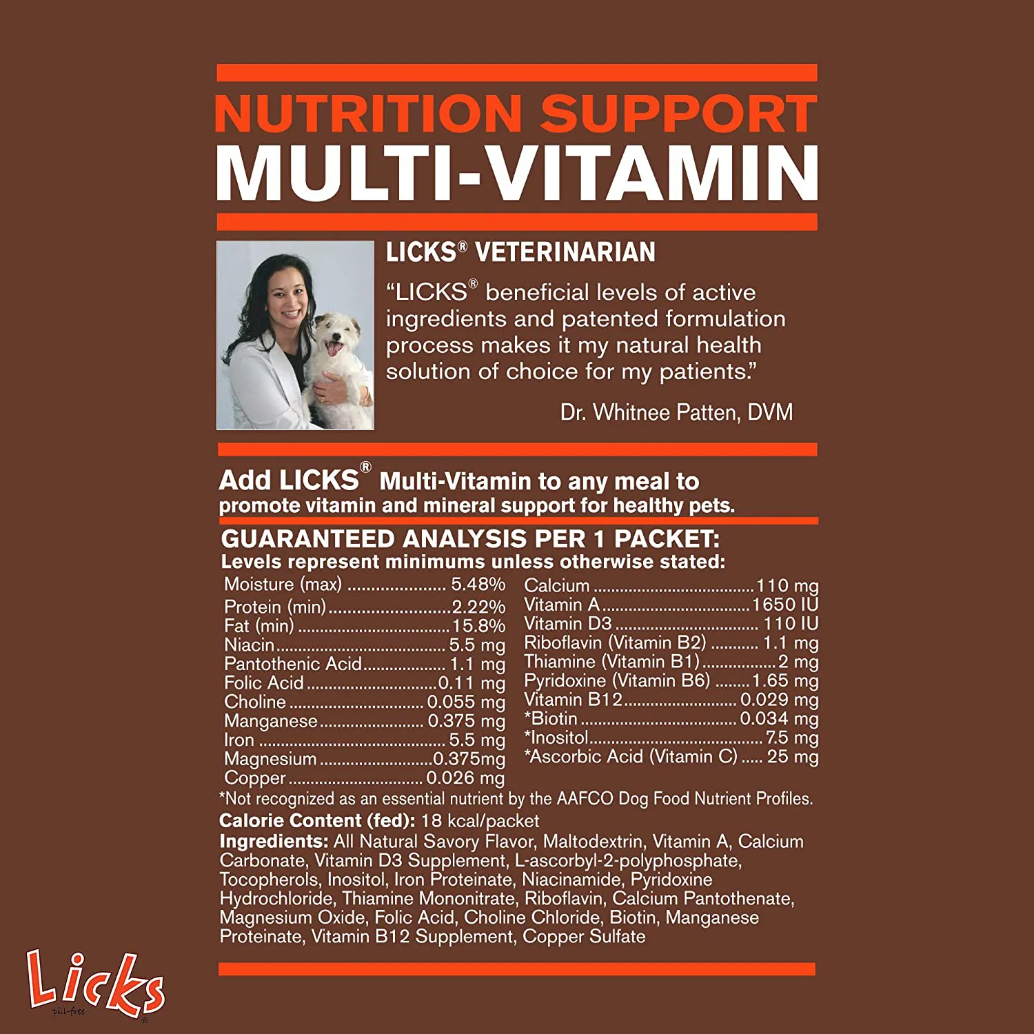 Licks - Little Dog Vitamins and Supplements - Dog Multi-Vitamin Supplements - LiquiPaks - 10 Use