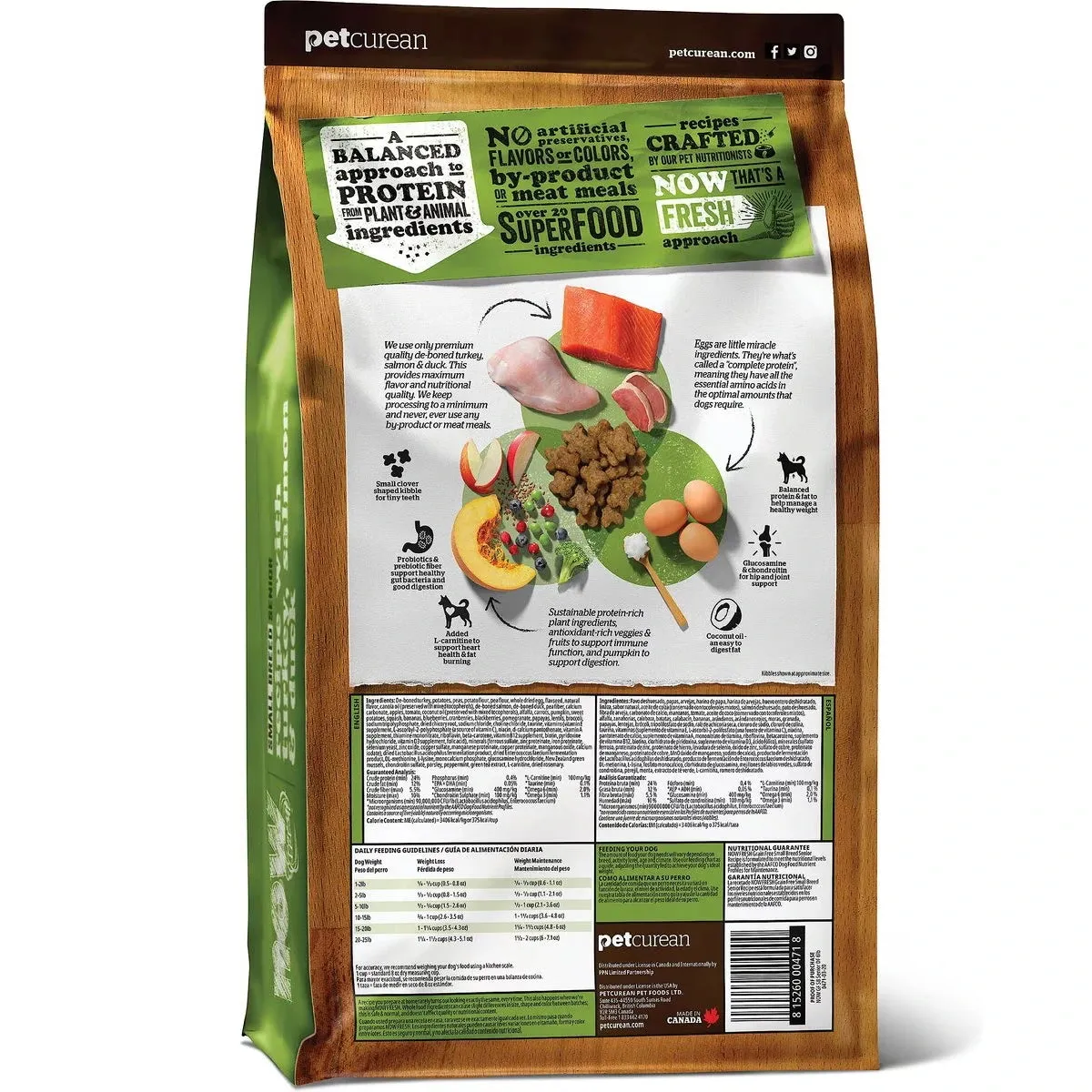 Now Fresh - Grain Free Senior Small Breed Dog Food - Turkey, Salmon & Duck