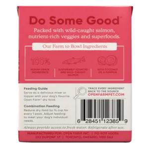 Open Farm Grain-Free Rustic Stew Wild Salmon Wet Dog Food  12.5 oz.