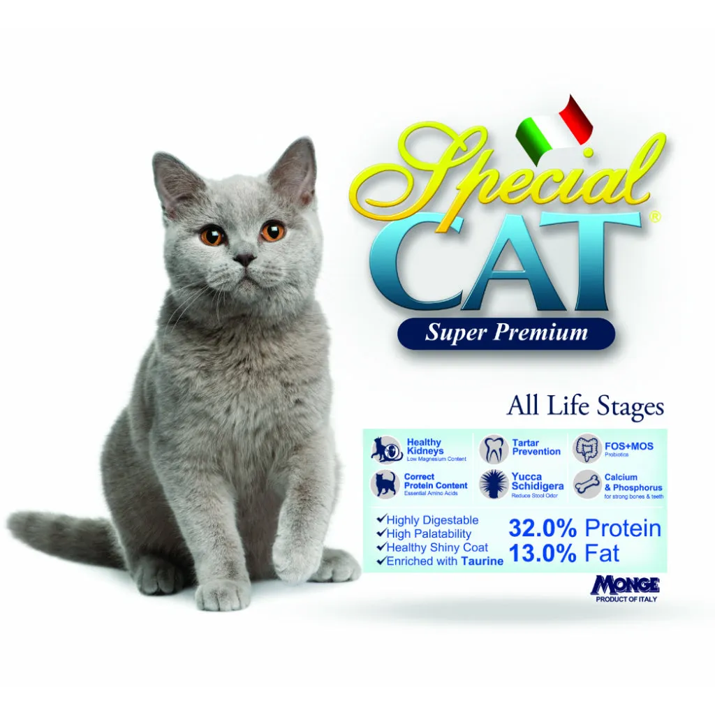 Special Cat Adult Dry Food 7kg, Chicken and Turkey All Life Stages