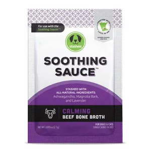 Stashios Soothing Sauce Beef Flavor Calming Powder Supplement for Dogs & Cats