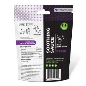Stashios Soothing Sauce Beef Flavor Calming Powder Supplement for Dogs & Cats