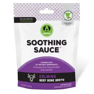 Stashios Soothing Sauce Beef Flavor Calming Powder Supplement for Dogs & Cats