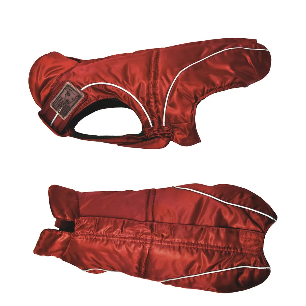 Warm Winter Coat for Dogs w/ Fleece Lining, Red, XS - 4XL