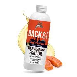 Wild Alaskan Fish Oil for Dogs, Skin and Coat Supplement - 16oz by BACK 40 Dogs
